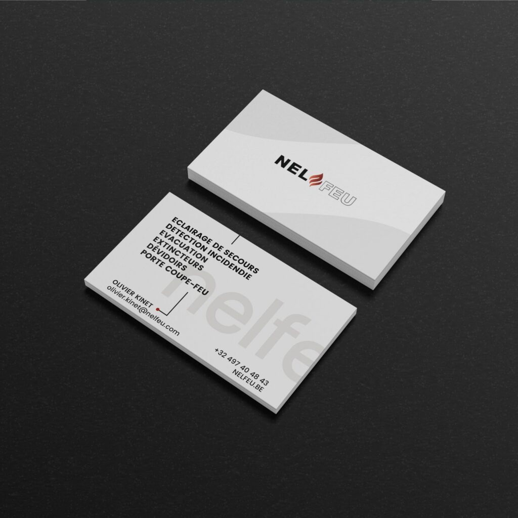Cartes de visite Nelfeu – identité visuelle et graphisme